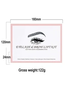 30 accesorios en una caja de pestañas mejoradas Kit de pestañas, Kit de pestañas profesionales, Lash Lift Curl Lashes Curl Lashes y Wild Brows, Herramientas de pestañas para salones de belleza - Rosa - Ver 10