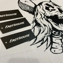FASTHOUSE Camiseta estampado de cráneo ciclista, pesca deportivo - Blanco y Negro - Ver 3