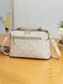 Easter Gifts Handbag With Letter Design And Random Pattern Scarf