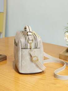 Easter Gifts Handbag With Letter Design And Random Pattern Scarf