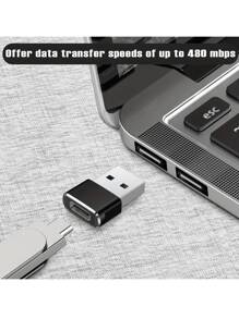 2個/套 Type-C轉USB充電轉接轉換器，手機快充與資料同步 - 彩色 - 查看 8