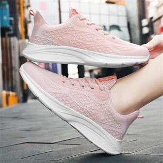 Women's Breathable Mesh Lightweight Running Shoes, Soft Sole Casual Walking Shoes For Summer & Autumn