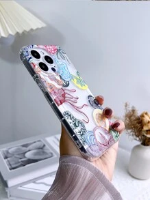 夏季植物图案手机壳，国际版，非国内版 - 彩色 - 查看 4