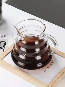 1 件玻璃咖啡壶、适用于手冲咖啡机的标准咖啡服务器、适合锥形滴滤器的壶、透明咖啡壶、咖啡配件（360 毫升/12 盎司、600/20 盎司、800/27 盎司）学校用品返校 - 600毫升/20盎司 - 查看 3