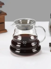 1 件玻璃咖啡壶、适用于手冲咖啡机的标准咖啡服务器、适合锥形滴滤器的壶、透明咖啡壶、咖啡配件（360 毫升/12 盎司、600/20 盎司、800/27 盎司）学校用品返校 - 600毫升/20盎司 - 查看 4