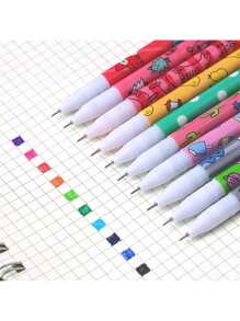 10pcs Mixed Pattern Neutral Pen - Multicolor - View 1
