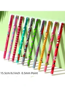 10pcs Mixed Pattern Neutral Pen - Multicolor - View 2