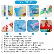 5DDIY鑽石畫成套工具風景優美樹充分圓形鑽石刺繡馬賽克藝術照片大尺寸水鑽繪畫適用於家庭客廳裝飾用品禮品 - 彩色 - 查看 7
