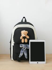 4 In 1 Multifunctional Women's Backpack, Schoolbag For Girls, Large Capacity Waterproof Travel Backpack, Student Bookbag Without Pendants - Multicolor - View 5