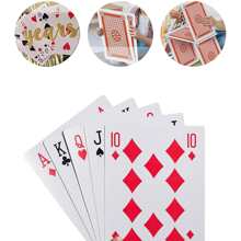 Baraja de cartas gigantes jumbo de 1 juego, cartas de juego extragrandes y sobredimensionadas, baraja completa con temática de juego grande para adultos, decoraciones de fiesta - Multicolor - Ver 7