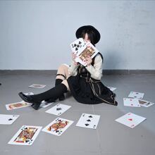 Baraja de cartas gigantes jumbo de 1 juego, cartas de juego extragrandes y sobredimensionadas, baraja completa con temática de juego grande para adultos, decoraciones de fiesta - Multicolor - Ver 8