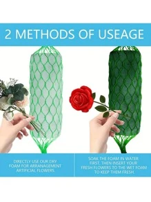 2/4/6pcs, Floral Foam Garland Flowers, Flower Sponge Blocks Kit, Absorption Flower Holder Arch Door, Floral Craft Dry Foam Bricks, Green Floral Foam Arrangement, Home Wedding Garden, Yard Decoration, Yard Supplies, Party Decor, Holiday Supplies, Holiday Arrangement, Outdoor Holiday Decor, Art Decor