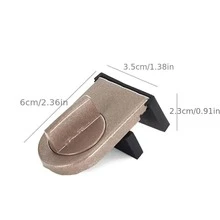 Pestillo de bloqueo de ventana, tope de ventana deslizante, bloqueo de seguridad de ventana para ventana - Marrón - Ver 3