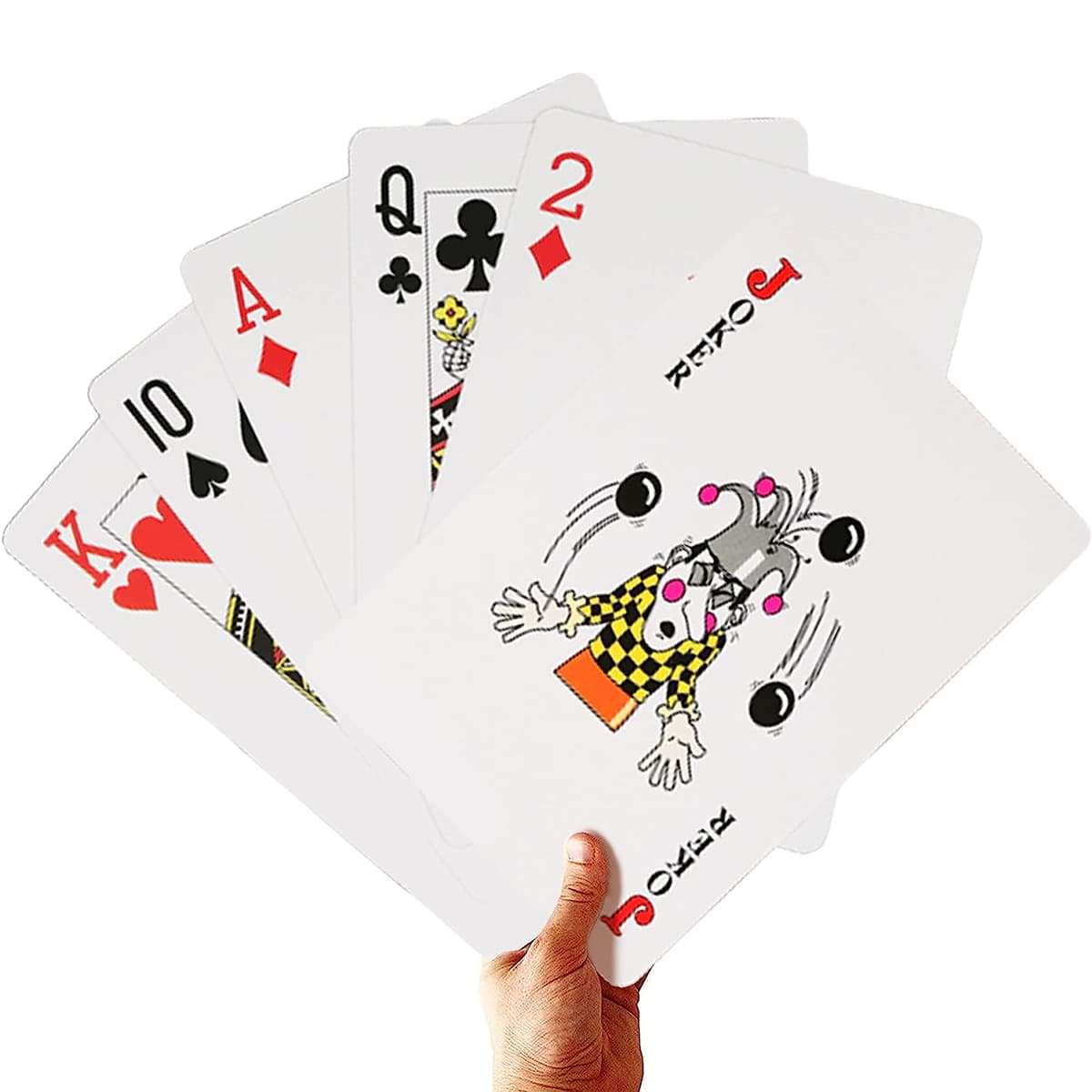1set Jumbo Giant Playing Card Deck, Large Oversized Playing Cards, Super Big Game Theme Full Deck Cards For Adults, Party Decorations - Multicolor - View 1