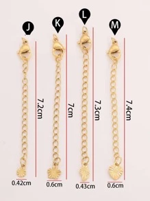 10 Stücke/Set Fashion Edelstahl DIY Erweitert Kette, Für Frauen Für DIY Schmuckherstellung