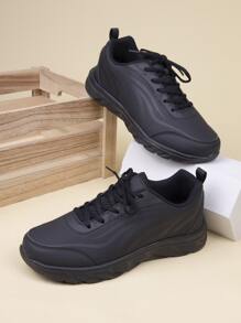 Giày thể thao Đế Mềm Giày Chạy bộ Thời trang Toàn trận Giải trí Giày dép - màu đen - Xem 2