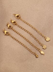 10 Stücke/Set Fashion Edelstahl DIY Erweitert Kette, Für Frauen Für DIY Schmuckherstellung