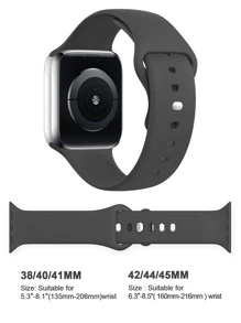 Sport Silicone Band Compatible With 40mm 38mm 41mm 44mm 45mm 46mm 42mm 49mm Women Men, Soft Wristband Waterproof Replacement Sport Strap Compatible With Band Series Ultra 10 9 8 7 6 5 4 3 2 1 SE As A Gift For Students Returning To School
