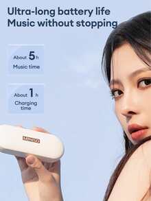 Tai nghe không dây thể thao chống ồn - Màu be - Xem 5
