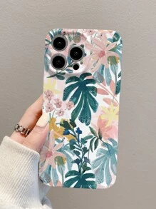 Funda para móvil con patrón floral - Blanco - Ver 2