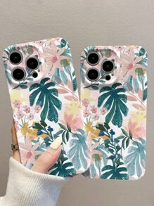 Funda para móvil con patrón floral - Blanco - Ver 3