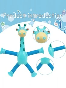 1PC Giraffe Telescopic Tube ,Kids Decompression Toys ,Corrugated DIY Sensory Stretch Tube Venting Toys