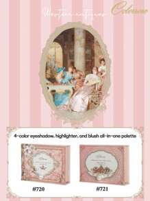 COLORROSE Matte Shimmer Powder Eyeshadow Pallet, Makeup Palette, Highly Pigmented,Long-Lasting Bright Shimmer Eyeshadow, Silky, Light, Smooth, With Mirror, Highlighters Contour Blush Powder All In One Makeup Pallet