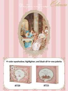 COLORROSE Matte & Pearl Eyeshadow Palette, Makeup Palette With High Color Payoff, Long-Lasting Shimmer, Smooth & Lightweight Texture, Mirror, Highlighter, Contour & Blush Multi-Functional Makeup Palette - trà ô mai 721 tính khí - Xem 9