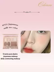 COLORROSE Matte & Pearl Eyeshadow Palette, Makeup Palette With High Color Payoff, Long-Lasting Shimmer, Smooth & Lightweight Texture, Mirror, Highlighter, Contour & Blush Multi-Functional Makeup Palette - trà ô mai 721 tính khí - Xem 6