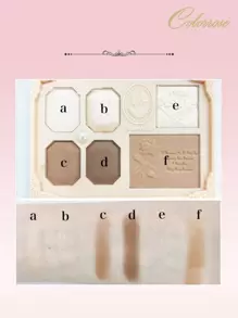 COLORROSE Matte & Pearl Eyeshadow Palette, Makeup Palette With High Color Payoff, Long-Lasting Shimmer, Smooth & Lightweight Texture, Mirror, Highlighter, Contour & Blush Multi-Functional Makeup Palette - trà ô mai 721 tính khí - Xem 5