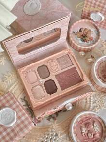 COLORROSE Matte Shimmer Powder Eyeshadow Pallet, Makeup Palette, Highly Pigmented,Long-Lasting Bright Shimmer Eyeshadow, Silky, Light, Smooth, With Mirror, Highlighters Contour Blush Powder All In One Makeup Pallet