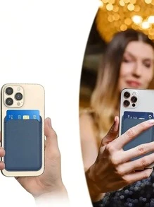 2 Túi Đựng Thẻ Ví Từ Tính, Ốp Điện Thoại Tương Thích Với IPhone 14 Pro Max 13 12 Pro (Hồng + Xanh) Nhẹ Di Động, Thẻ Tín Dụng, Chứng Minh Thư Nhân Viên Cổ Trắng Ngày Lễ, Kỷ Niệm, Quà Sinh Nhật, Phụ Kiện, Quà Tặng - Nhiều màu - Xem 3