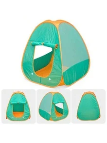 1個模擬戶外露營帳篷兒童遊戲屋綠色野餐餐具露營玩具套裝 - 紫色 - 查看 5