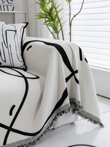 Abstract Line Pattern Sofa Cushion Anti-slip Chair Pad Cover, All Seasons - Multicolor - View 5