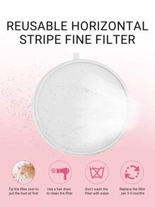 MELODYSUSIE Nail Dust Collector for Acrylic Gel Nail Polishing, Nail Salon, Pink - Pink - View 5