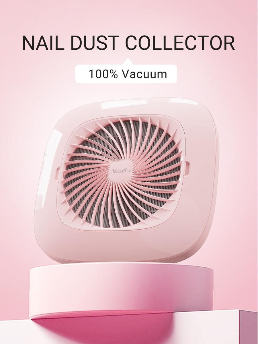 MELODYSUSIE Nail Dust Collector for Acrylic Gel Nail Polishing, Nail Salon, Pink - Pink - View 1