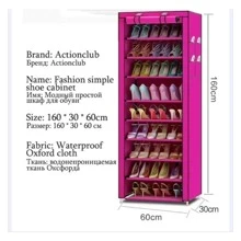 ZAPATERA 9 NIVELES CUBIERTA FUNDA ORGANIZADOR TENIS ZAPATOS CLOSET ROPERO - Azul Marino - Ver 3