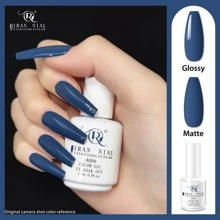QR 15ml Blue Gel Nail Polish, Nails Gel Soak Off, Suitable For Led & Uv Lamp, Spring And Summer Gel Polish, Nail Art Manicure Salon, Diy At Home, Solid Gel Texture, 0.5oz Multiple Gel Nail Polish Colors Available - Royal Blue - View 1