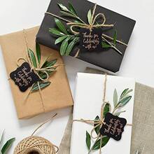 100 Pieces Thank You For Celebrating With Us Greeting Cards Free  Rope Diy Gift Decoration Tag - Black - View 3