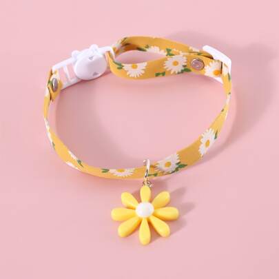 Yellow Daisy Pet Collar