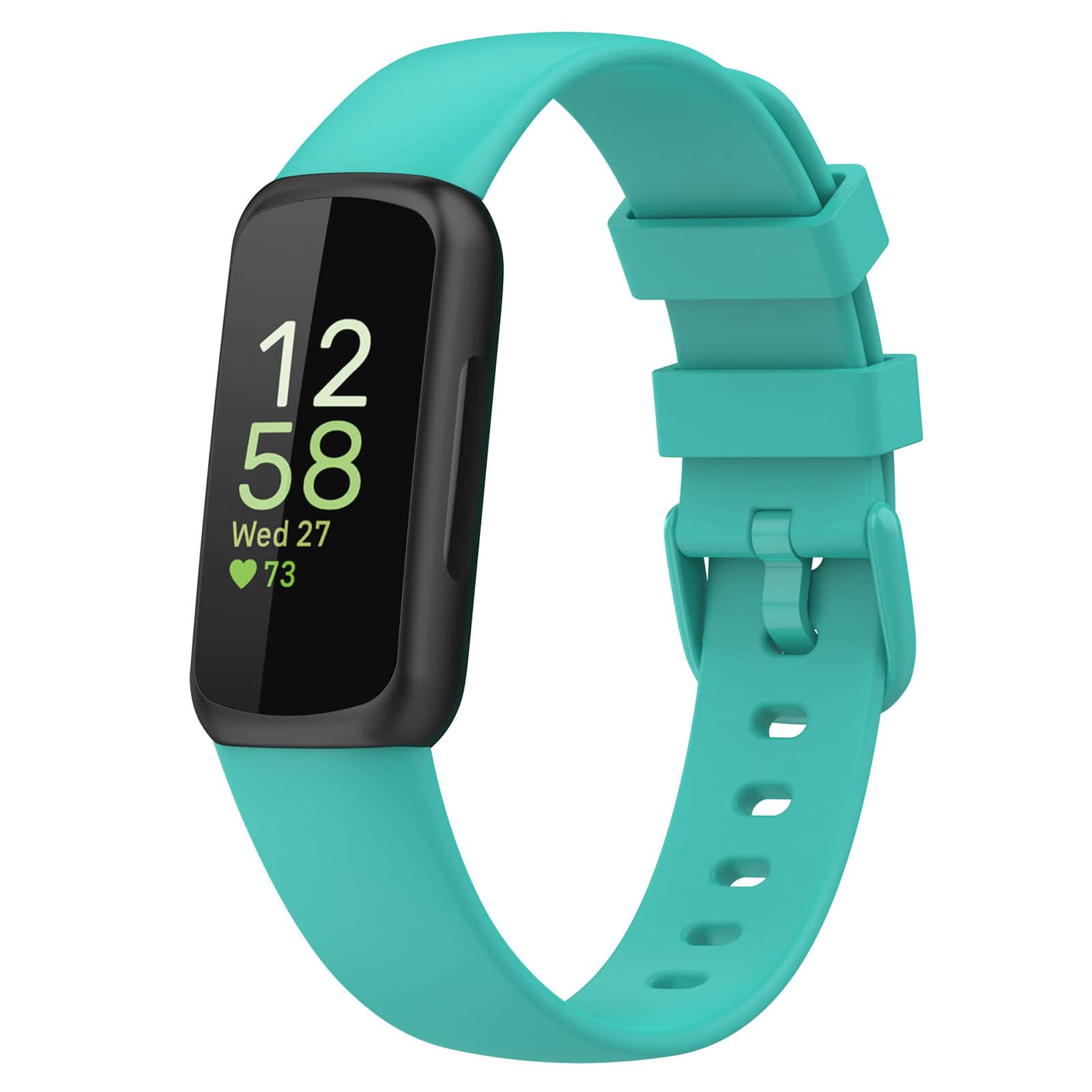 矽膠替換手帶,適用於 Fitbit Inspire 3 智能手環 - 綠色 - 查看 1