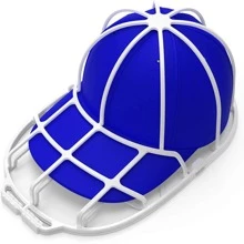LAOPAO Una Máquina De Limpieza De Gorras De Béisbol Negra, Limpiador De Gorras, Protector De Gorras, Jaula Para Lavado De Gorras, Moldeador De Gorras, Práctico Organizador De Gorras, Lavadora De Gorras, Estante Para Gorras Duradero, Material De Actualización Resistente, Apto Para Lavadora, Marco De Protección De Gorras, Adecuado Para Adultos - Blanco - Ver 1