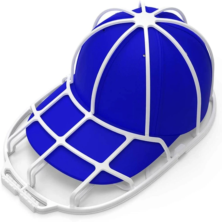 LAOPAO Una Máquina De Limpieza De Gorras De Béisbol Negra, Limpiador De Gorras, Protector De Gorras, Jaula Para Lavado De Gorras, Moldeador De Gorras, Práctico Organizador De Gorras, Lavadora De Gorras, Estante Para Gorras Duradero, Material De Actualización Resistente, Apto Para Lavadora, Marco De Protección De Gorras, Adecuado Para Adultos - Blanco - Ver 1