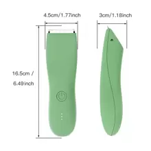 男士专业腹股沟和身体毛发修剪器，电动球形剃须刀可更换陶瓷刀片修剪器，阴毛修剪器男士剃须刀全防水女士比基尼修剪器，送给爱人的最佳礼物，男士美容套装