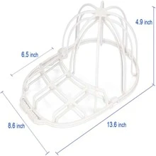 LAOPAO Una Máquina De Limpieza De Gorras De Béisbol Negra, Limpiador De Gorras, Protector De Gorras, Jaula Para Lavado De Gorras, Moldeador De Gorras, Práctico Organizador De Gorras, Lavadora De Gorras, Estante Para Gorras Duradero, Material De Actualización Resistente, Apto Para Lavadora, Marco De Protección De Gorras, Adecuado Para Adultos - Blanco - Ver 6