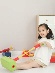 1pc Children's Bounce Pogo Stick And Sound Toy - Red - View 6