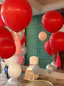 5/10 件 18 英寸大气球厚乳胶气球适用于生日毕业典礼新娘送礼会新年情人节婚礼派对装饰 - Red - 查看 6