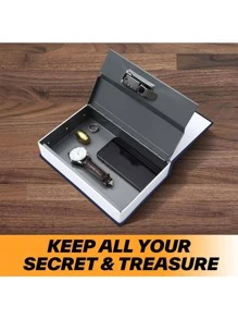 Diccionario inglés creativo con caja de almacenamiento y contraseña, de tamaño pequeño - Negro - Ver 2