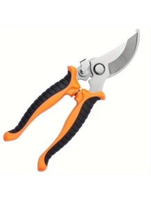 1入組花園修枝剪帶扣飾不銹鋼刀片水果園藝剪刀多功能修樹枝剪刀適用於植物園藝修剪園林工具大剪刀&剪刀 - 黃色 - 查看 10