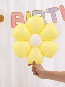 6个/套马卡龙色雏菊花铝膜气球（小号和中号） - 彩色 - 查看 3